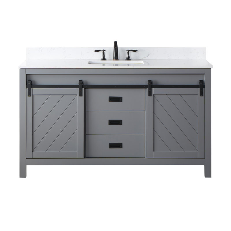 Gracie Oaks 60" Single Bathroom Vanity Set & Reviews Wayfair